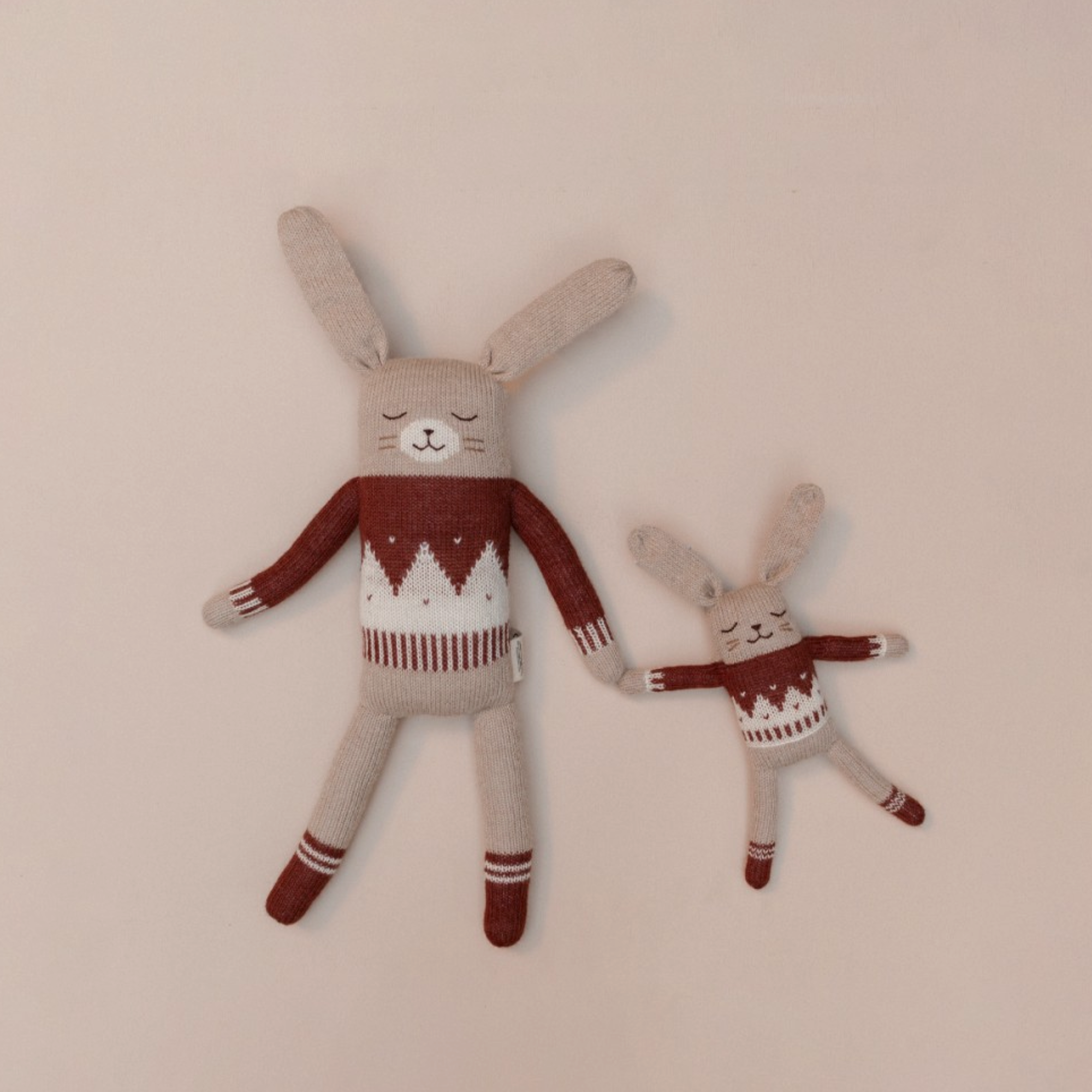Kuscheltier "Bunny sienna jacquard sweater"