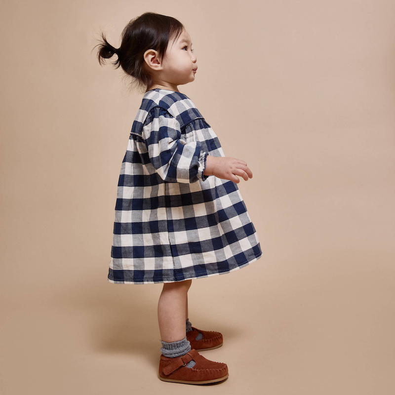 Baby Gingham Kleid | Karo