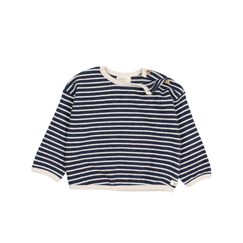 Gestreiftes Sweatshirt aus Jersey