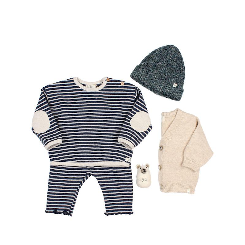 Gestreiftes Sweatshirt aus Jersey