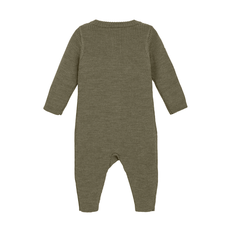 Gestrickter Jumpsuit aus 100% Wolle
