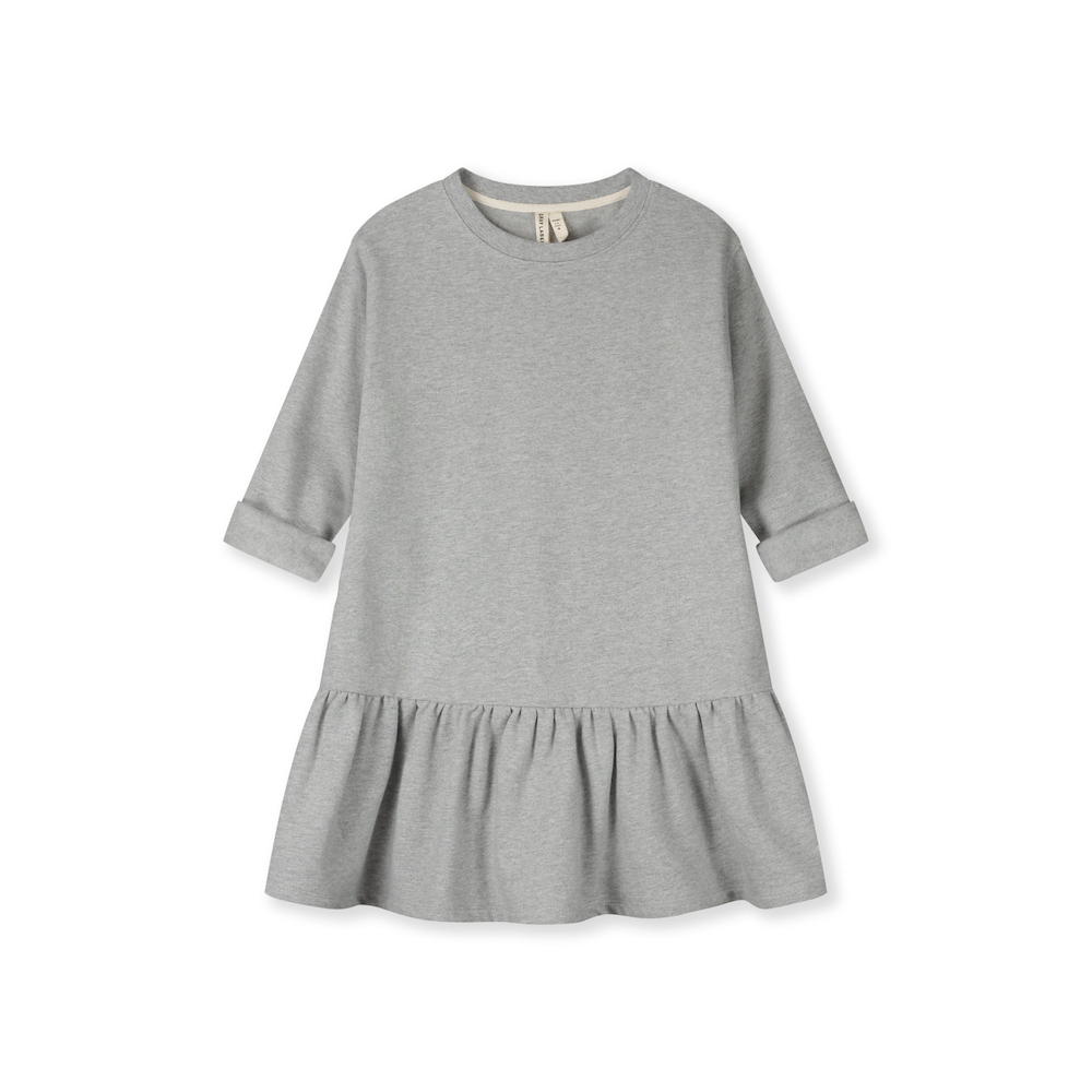 Langarmkleid mit Rüsche