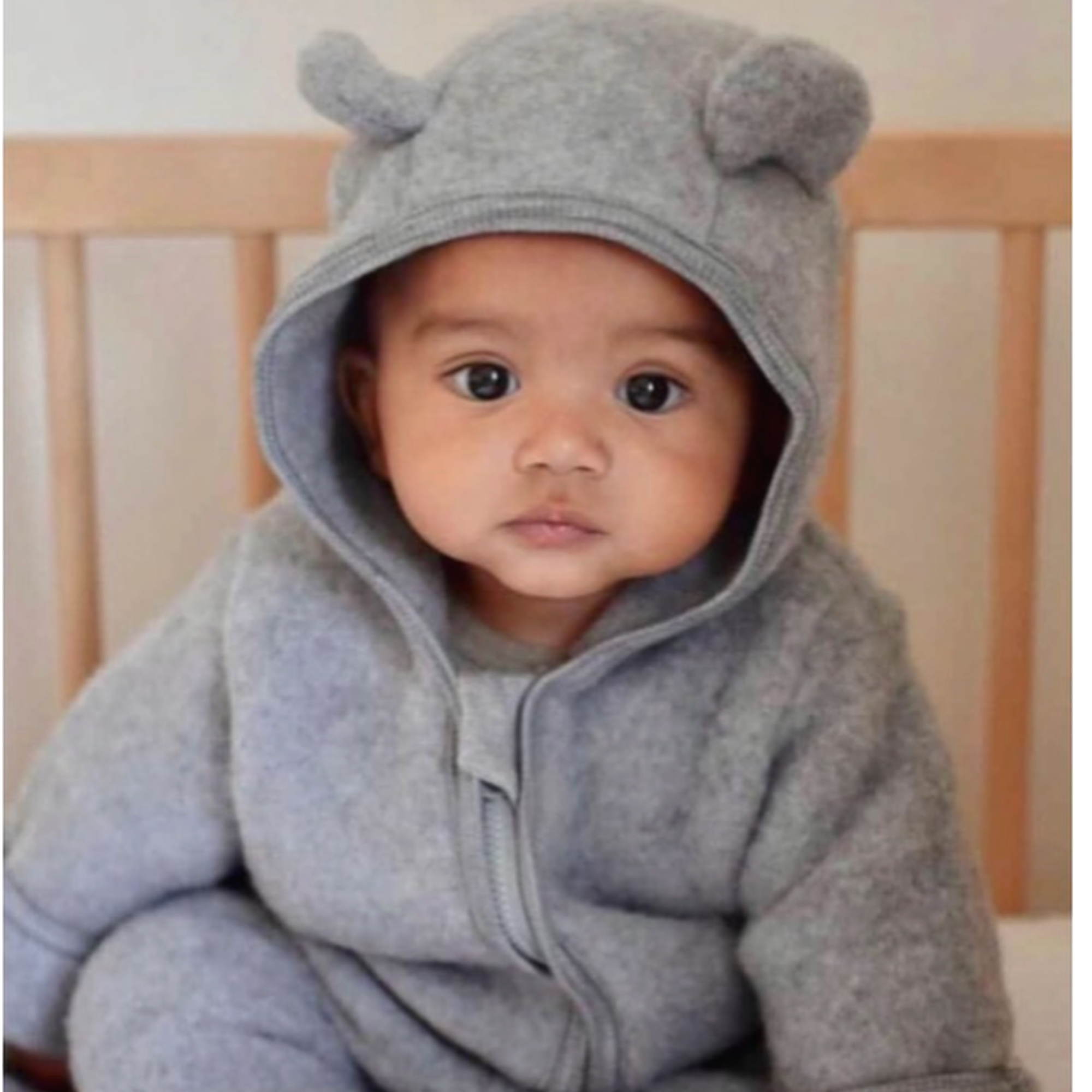 Wollfleece Overall "Allie" mit Ohren