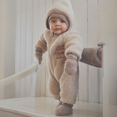 Pram Suit Wool Teddy with Lining