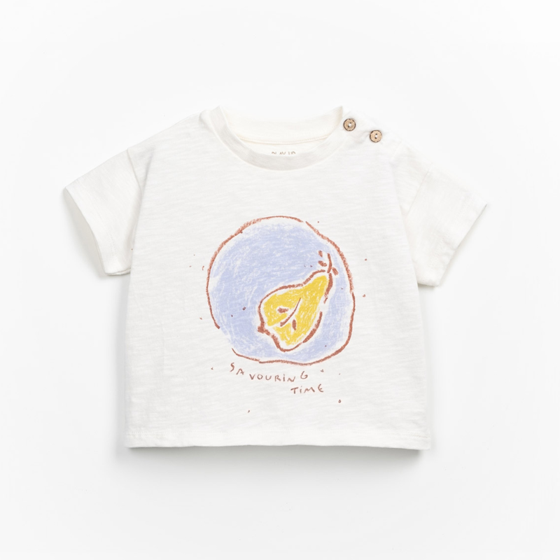 T-Shirt mit Front Print, Bio-Baumwolle