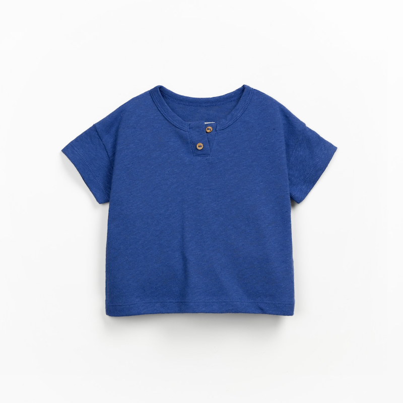 T-Shirt mit vorderer Knopfleiste