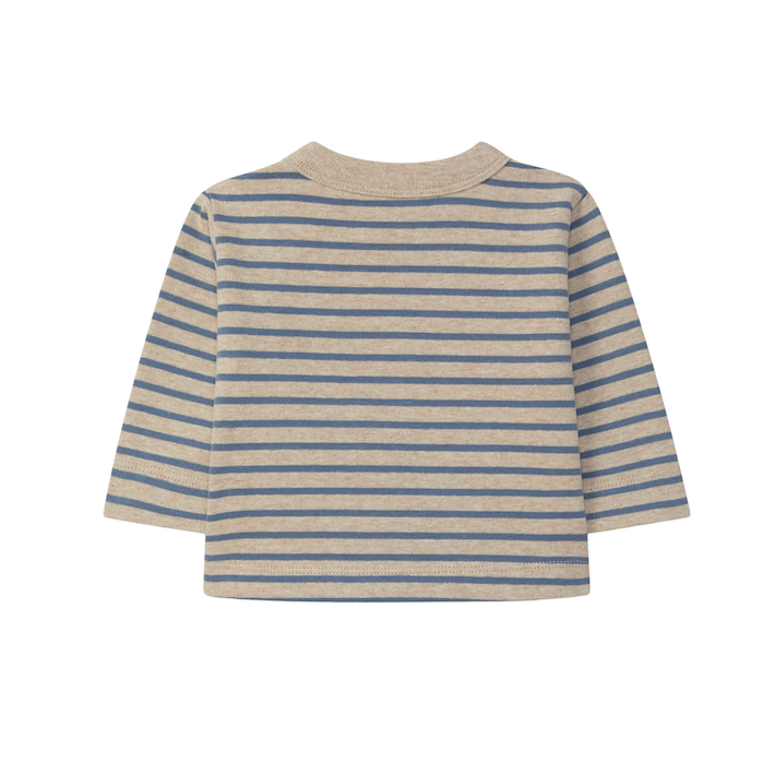 Gestreiftes Langarmshirt aus weichem, gebürstetem Jersey