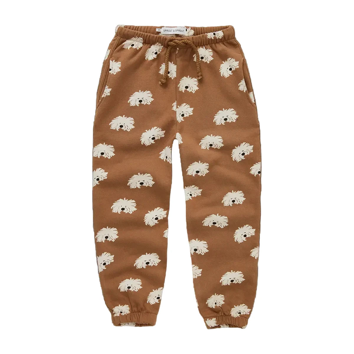 Sweatpants mit Moustache-Dog-Print
