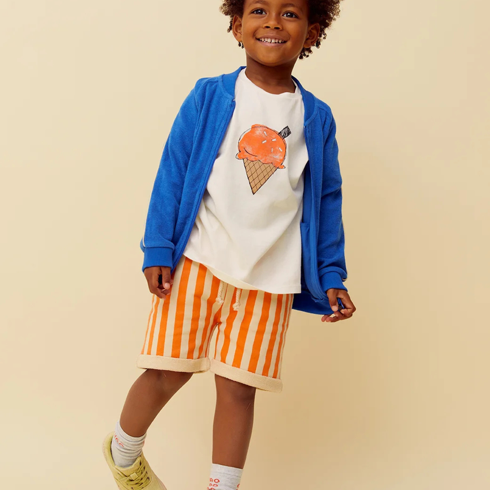 Gestreifte Shorts
