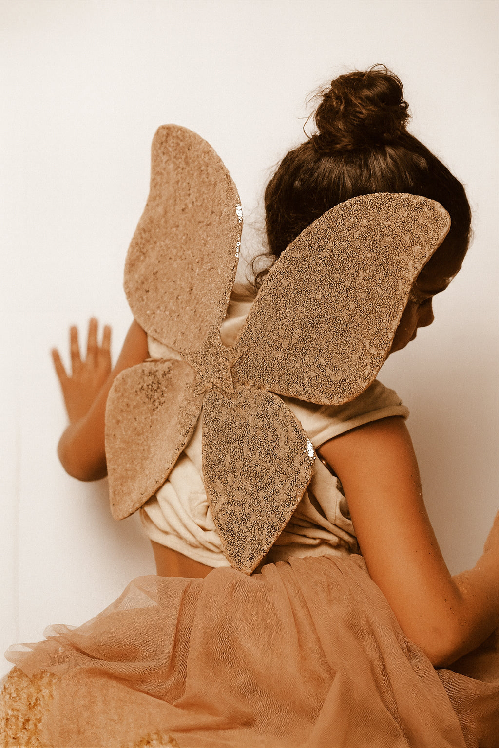 Taupefarbenes Rüschen-Tutu