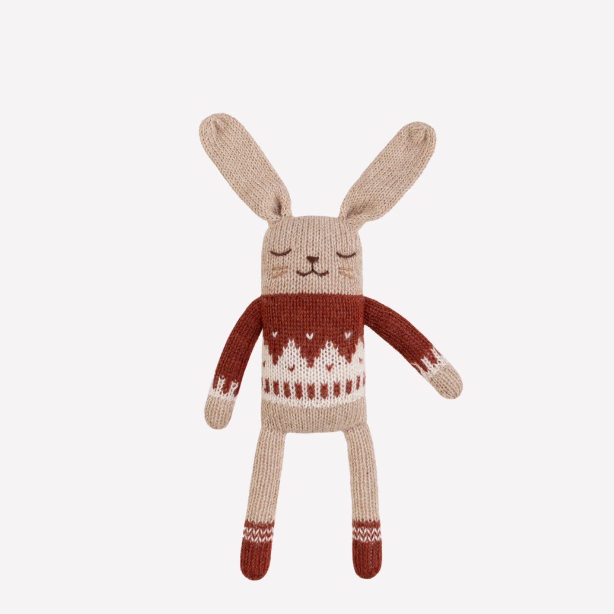 Kuscheltier "Bunny sienna jacquard sweater"