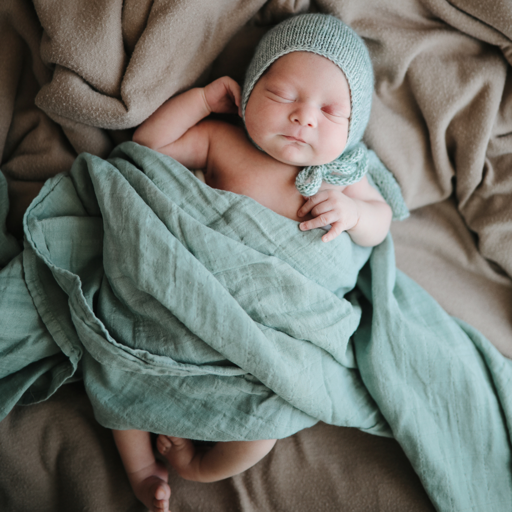 Mulltuch "Swaddle Muslin Roman Green"