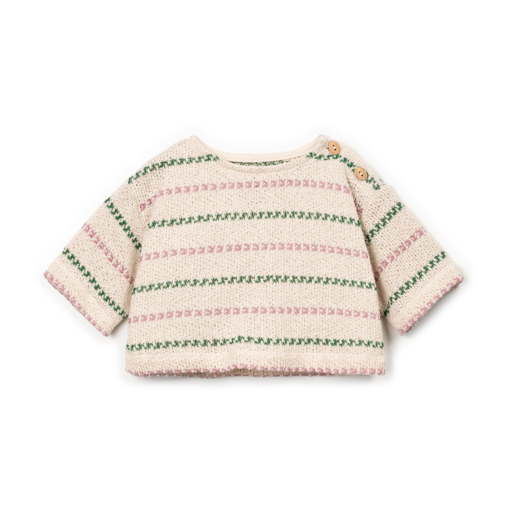 Gestreifter Pullover aus weichem Strick