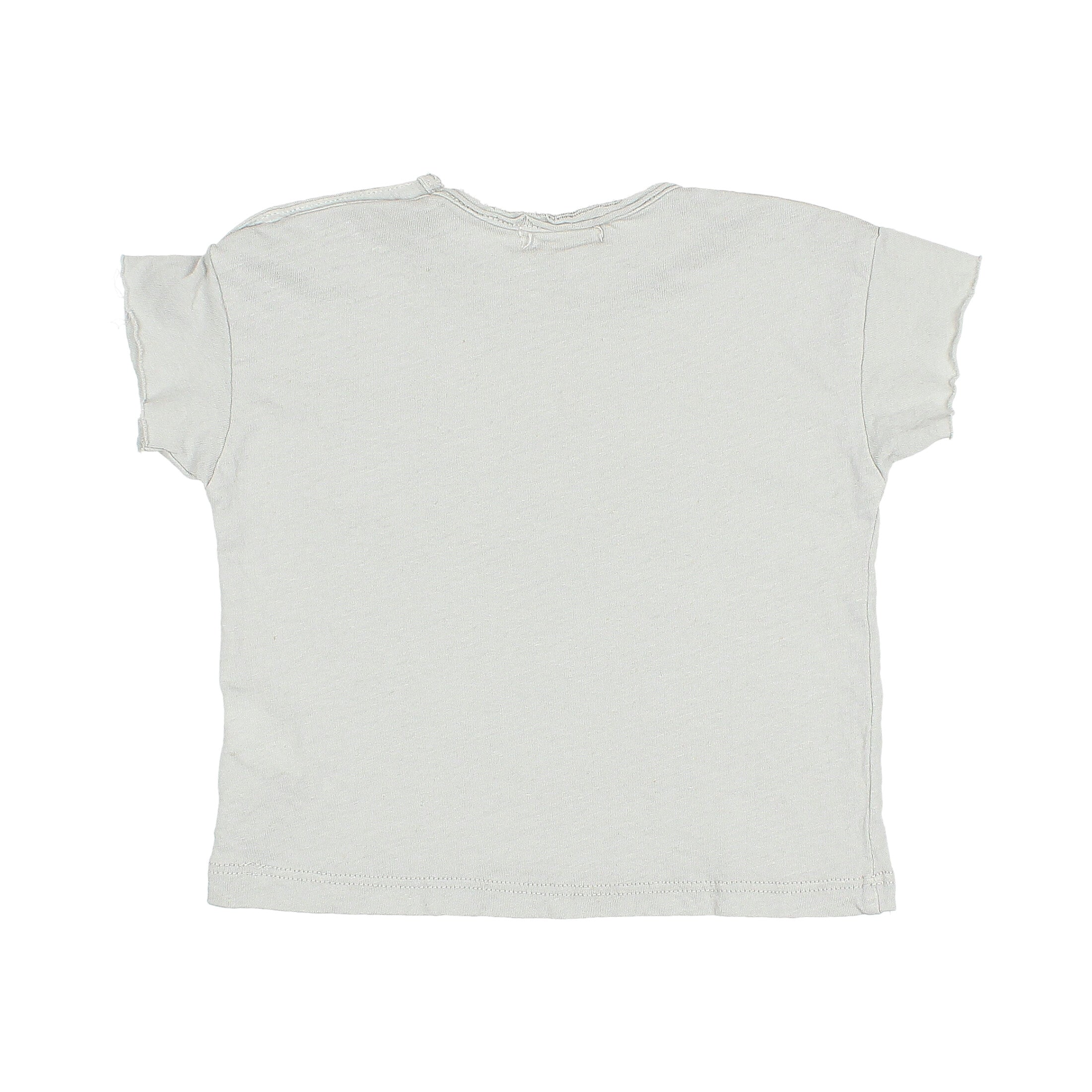 T-Shirt aus Baumwolle & Leinen