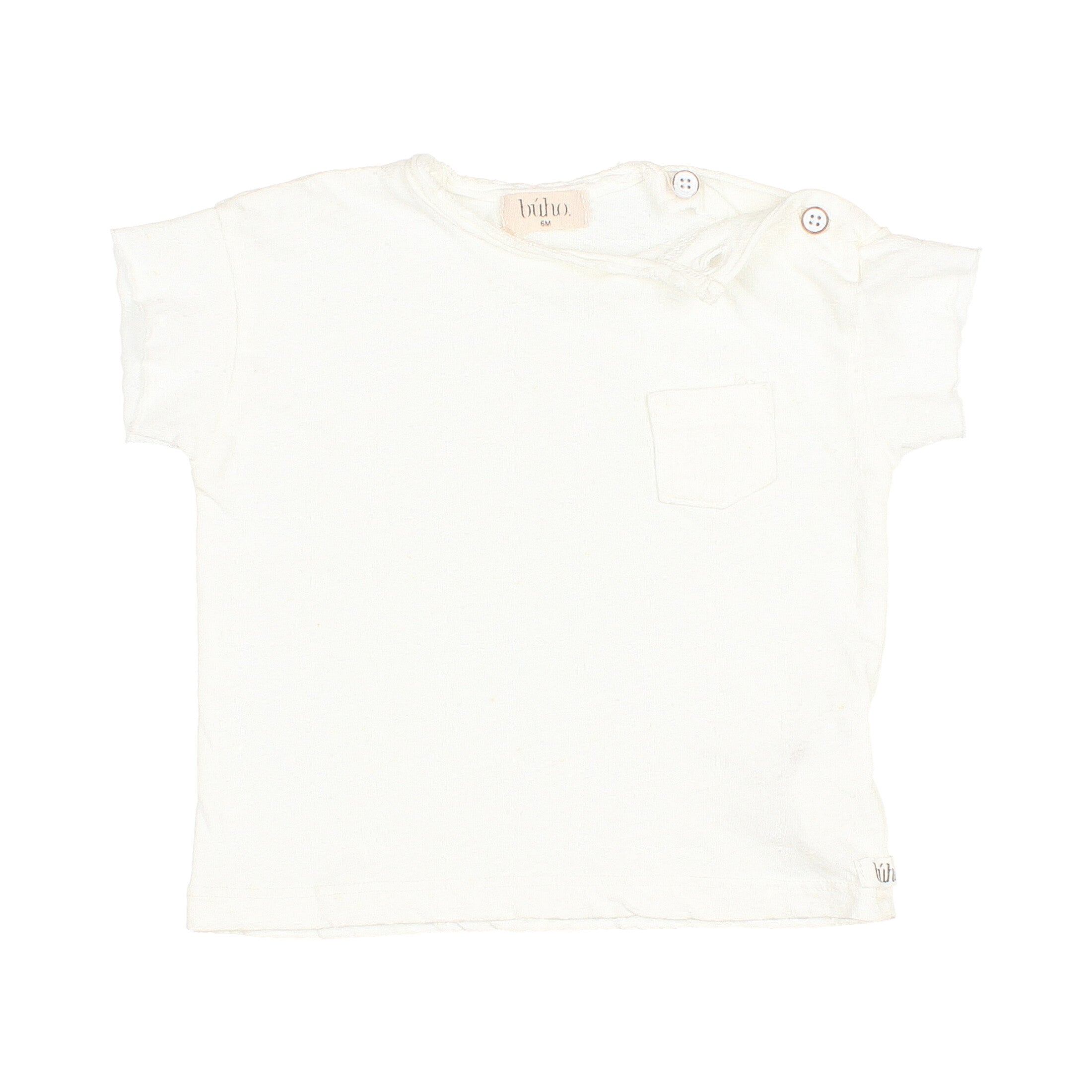 T-Shirt aus Baumwolle & Leinen