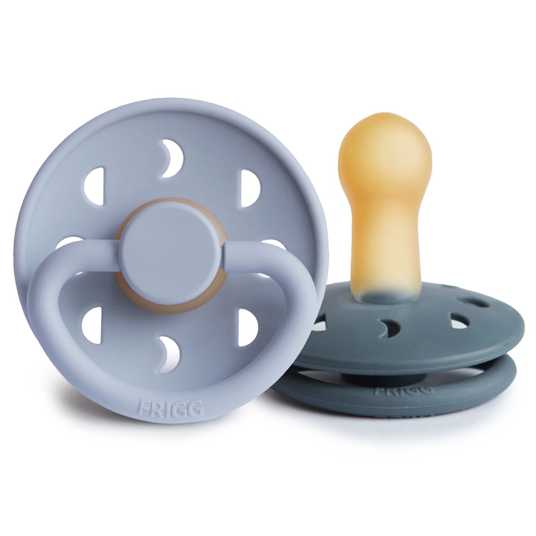 Schnuller MOON, Powder Blue / Slate (6-12M)