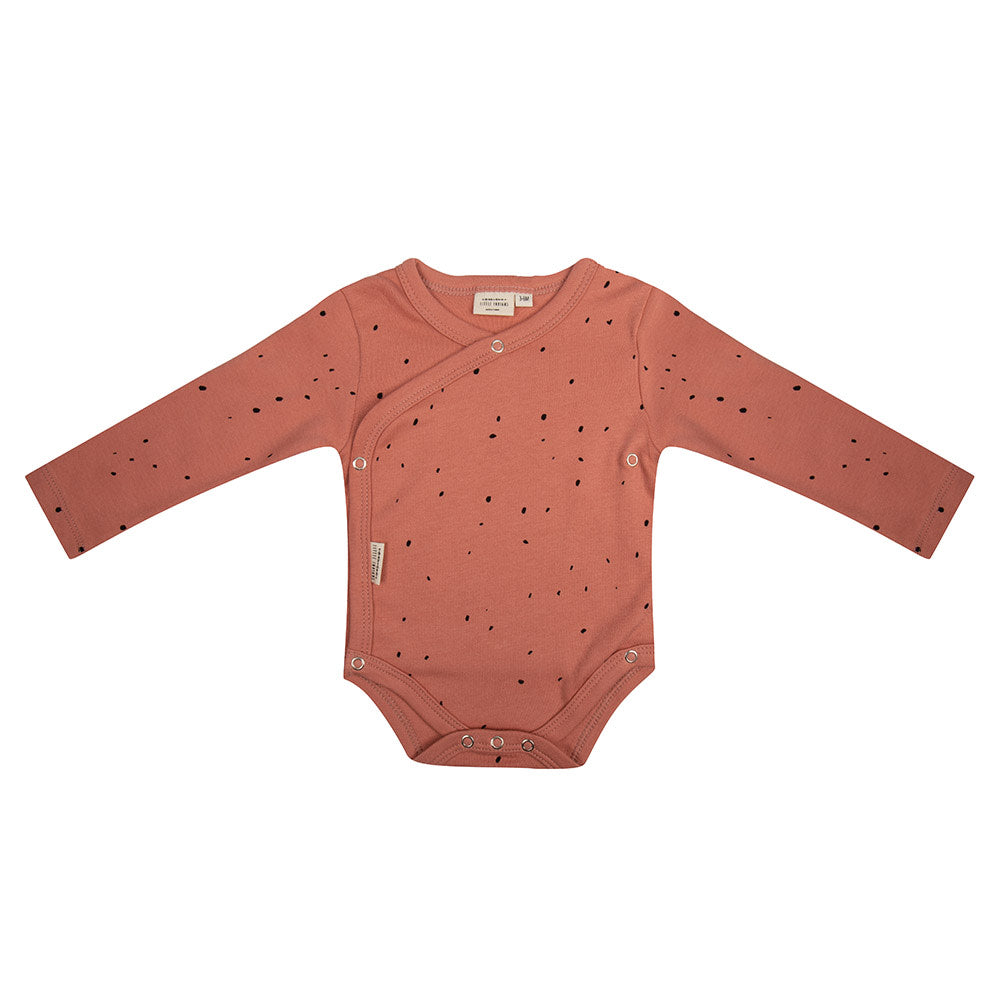Body "Dots" aus Bio-Baumwolle, Canyon Clay