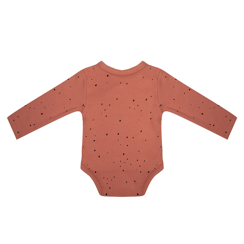 Body "Dots" aus Bio-Baumwolle, Canyon Clay