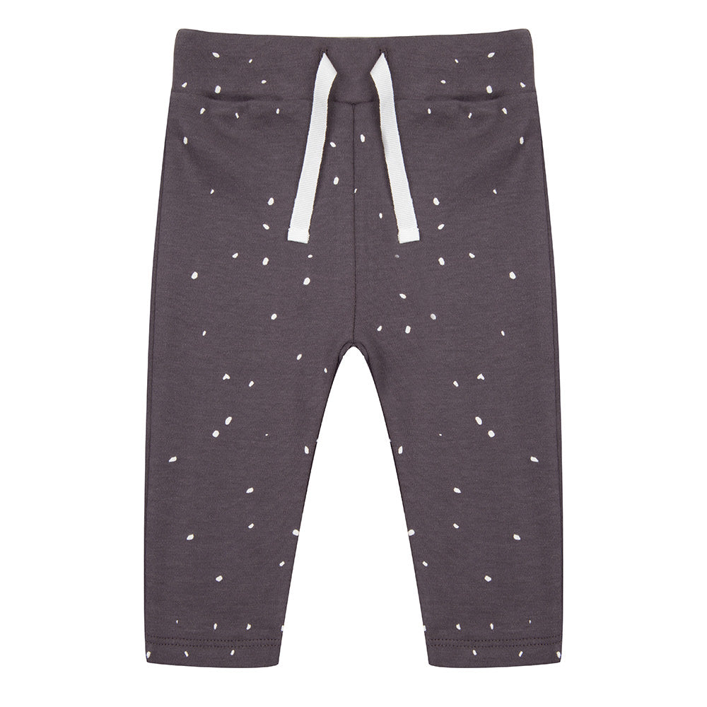 Leggings "Dots" aus Bio-Baumwolle, Antracite