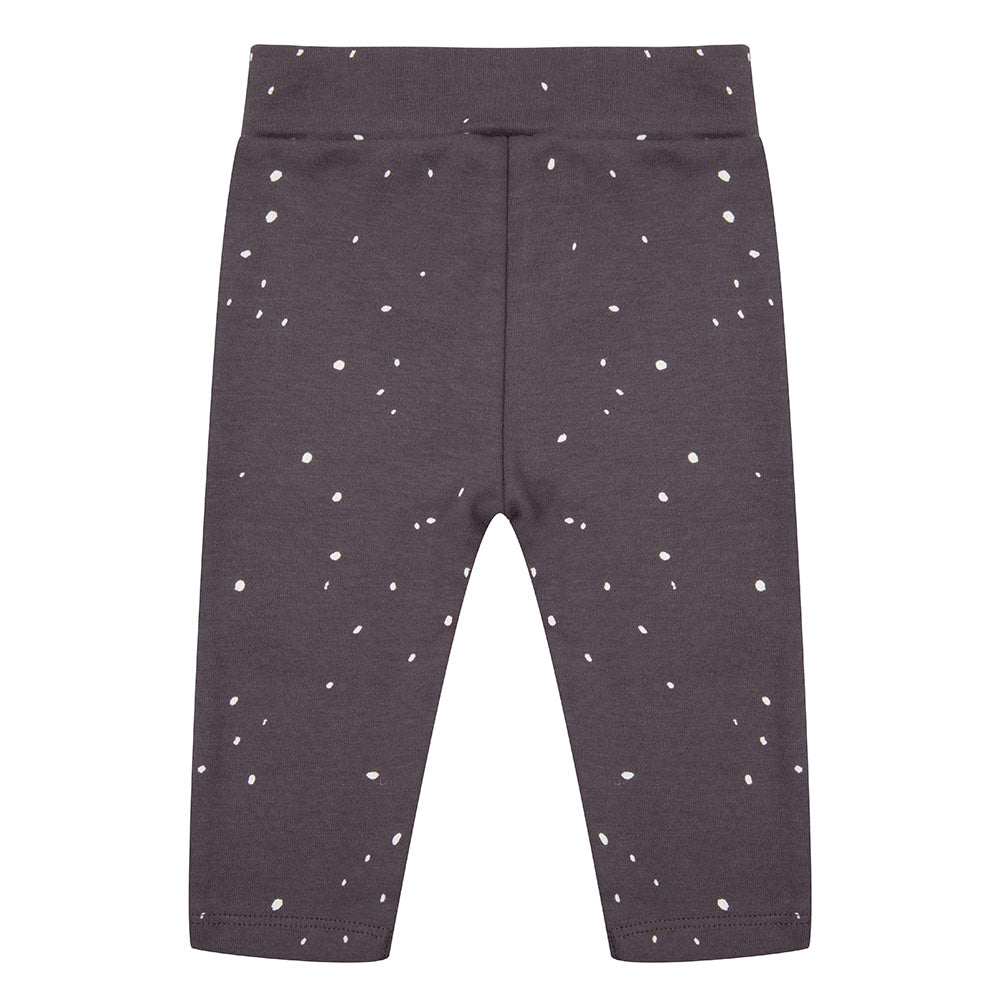 Leggings "Dots" aus Bio-Baumwolle, Antracite