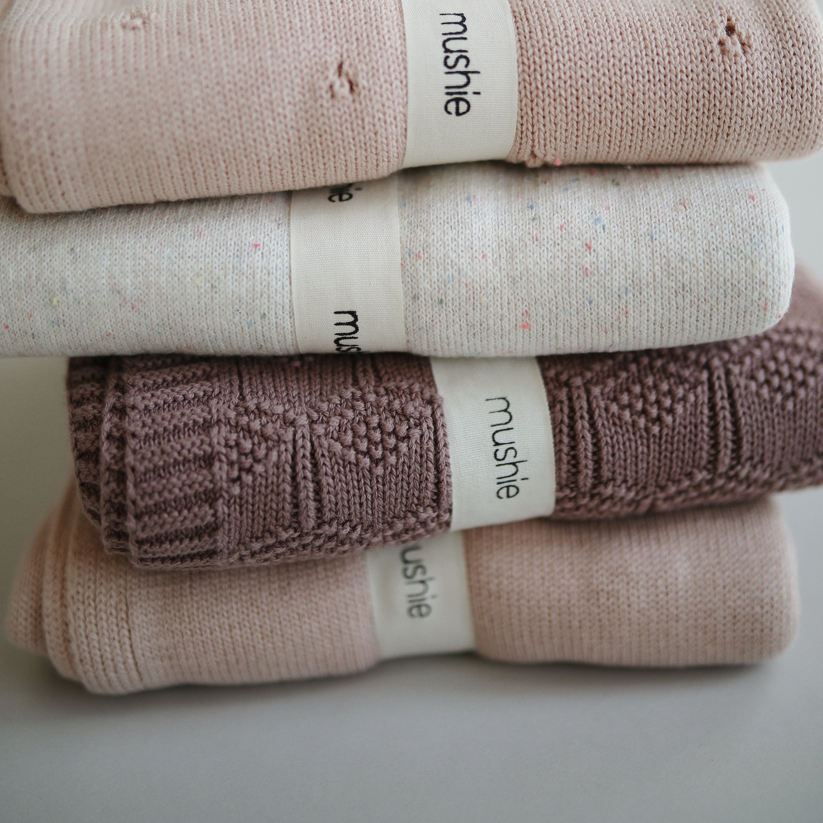 Strickdecke "Pointelle Blush"