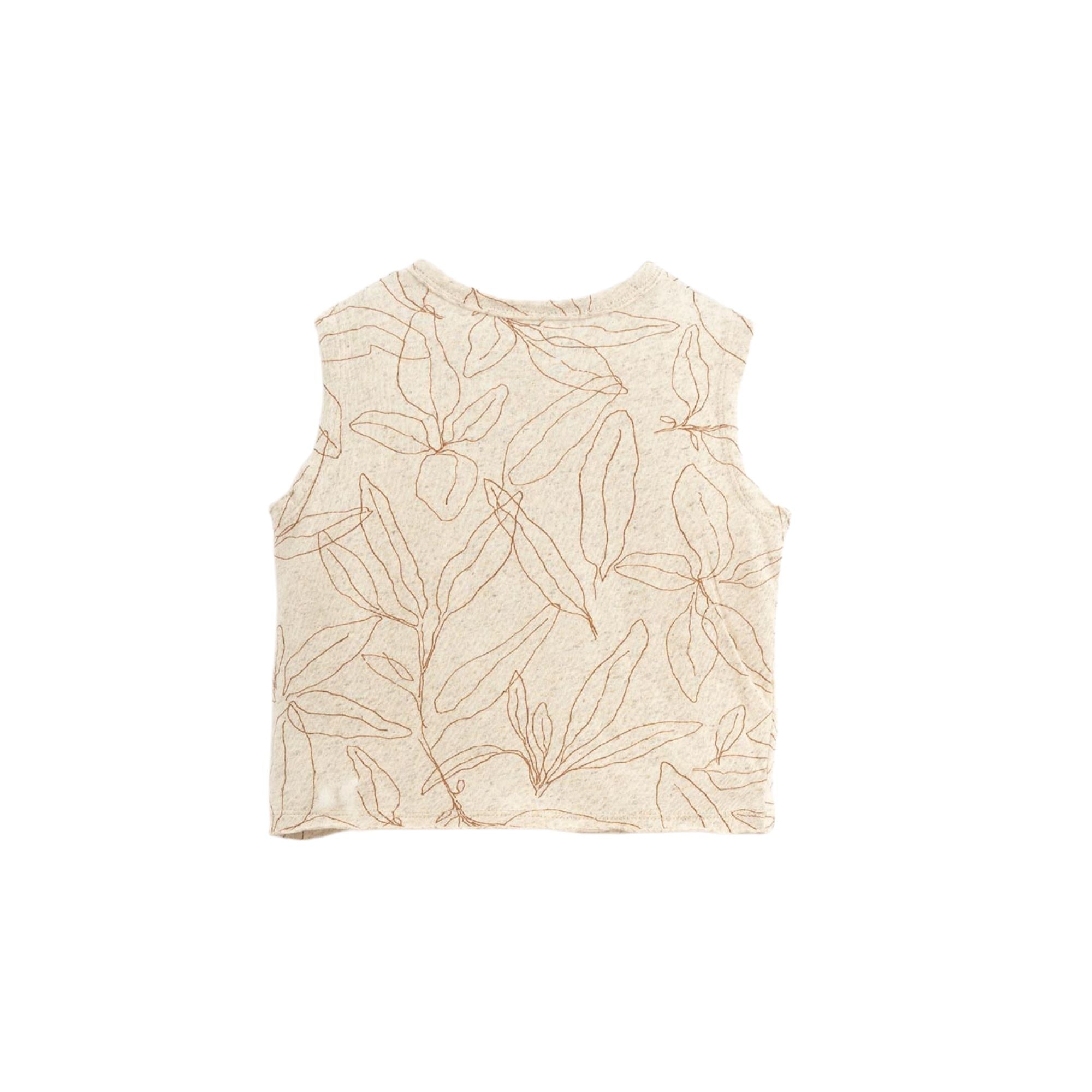 Ärmelloses T-Shirt aus Bio-Baumwolle & Hanf