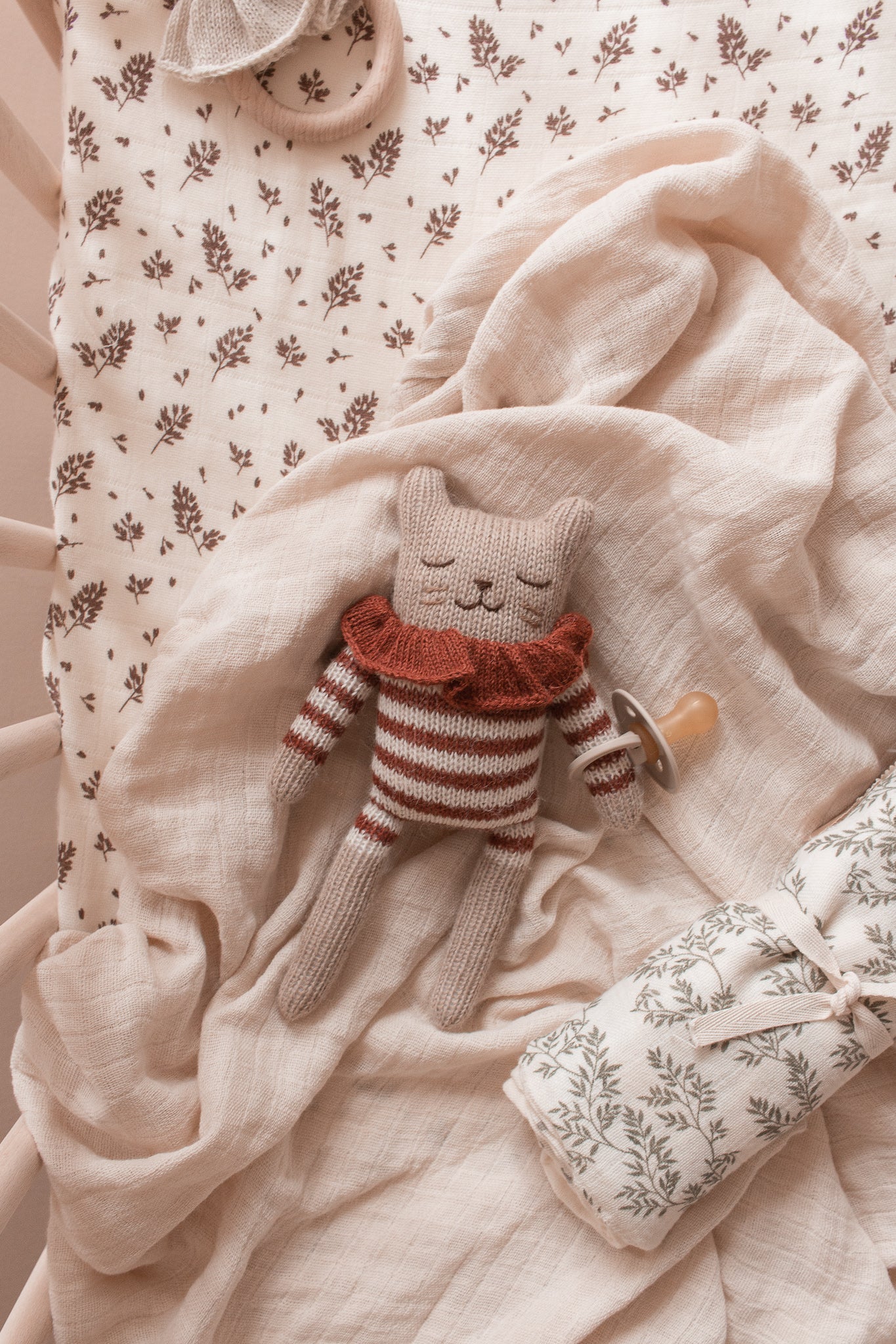 Kuscheltier "Kitten sienna striped romper"