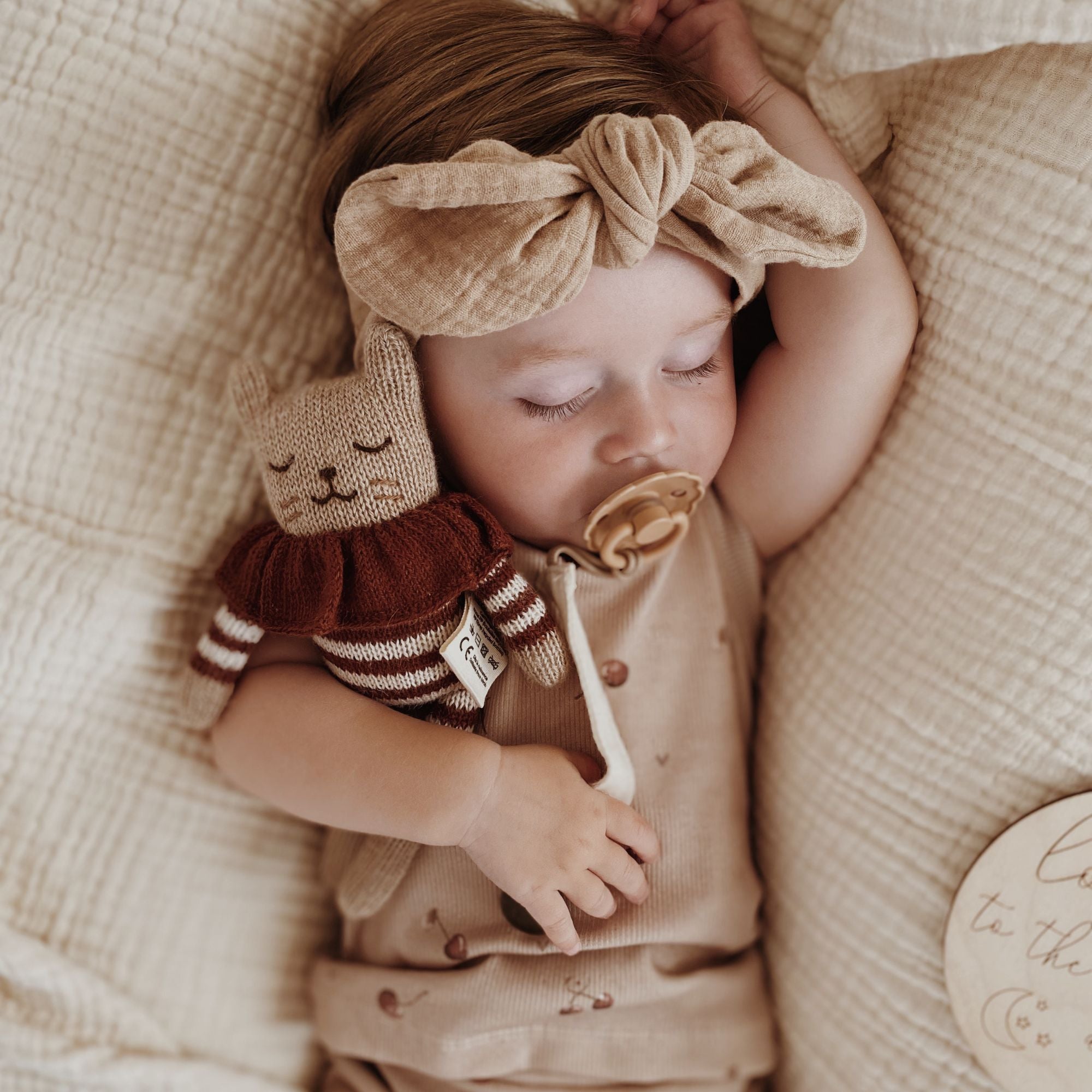 Kuscheltier "Kitten sienna striped romper"