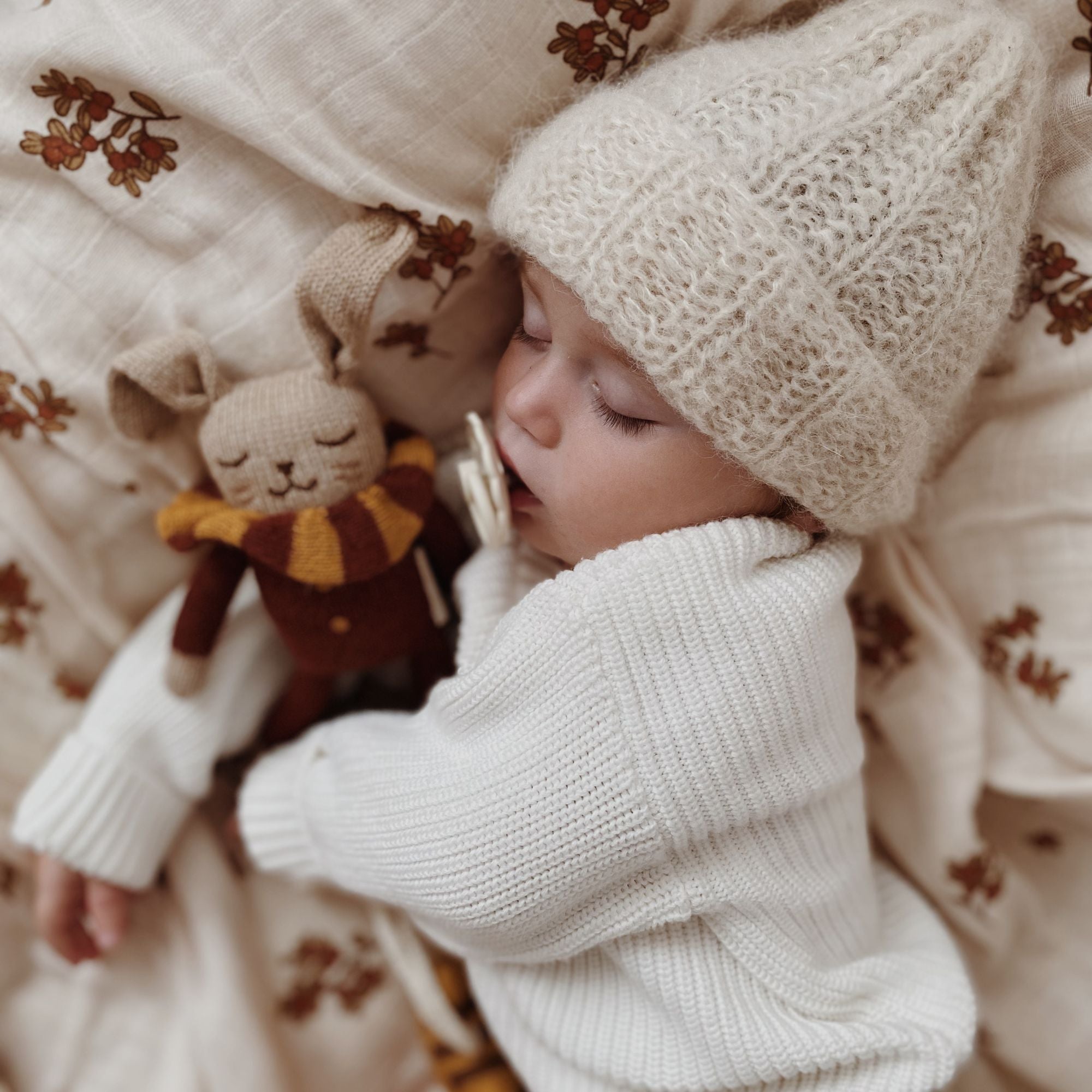 Kuscheltier "Bunny sienna striped collar"