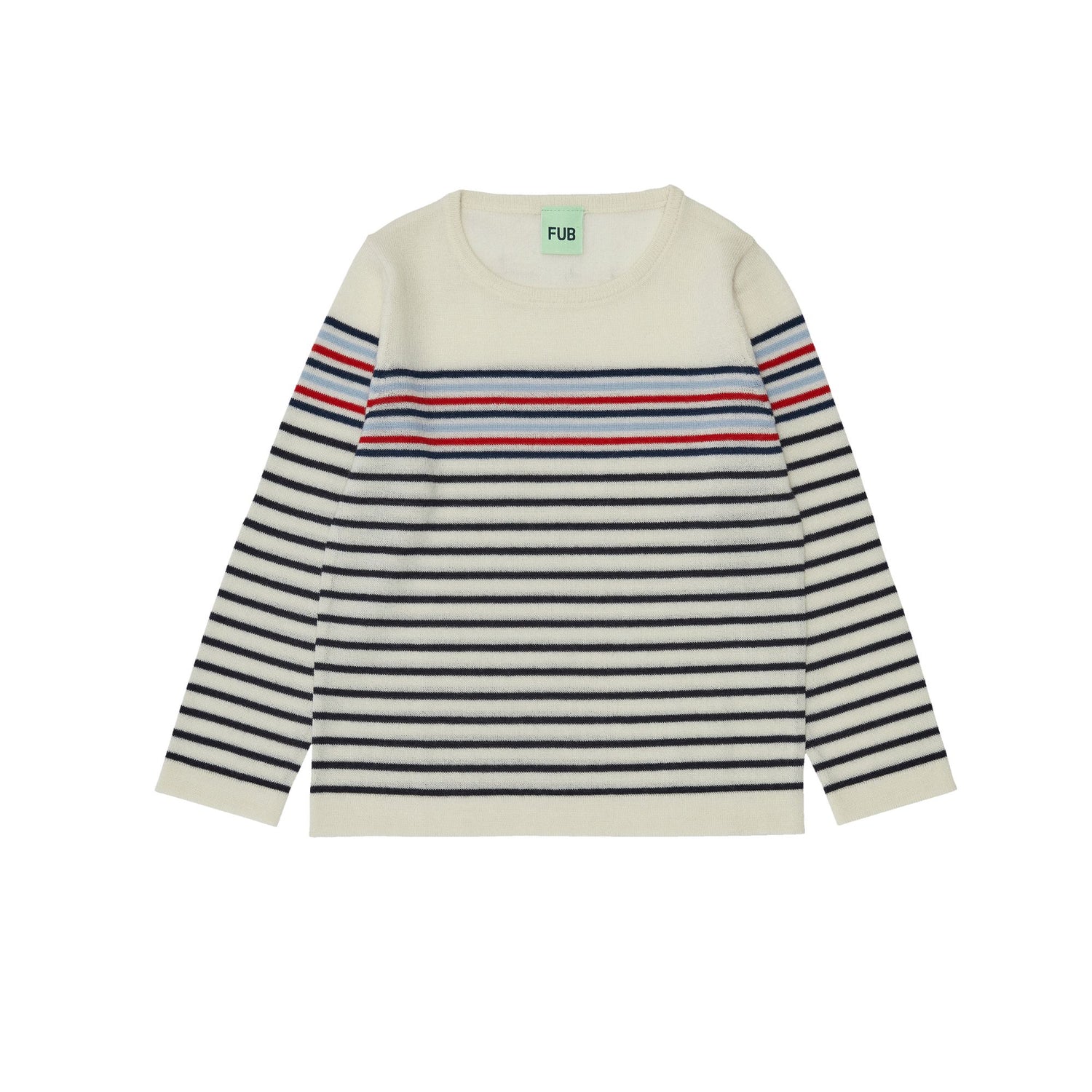 Multistriped Blouse, ecru/dark navy