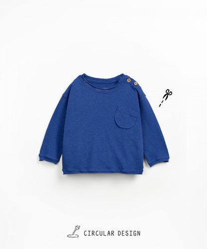 Bio-Baumwoll-T-Shirt mit Schulteröffnung