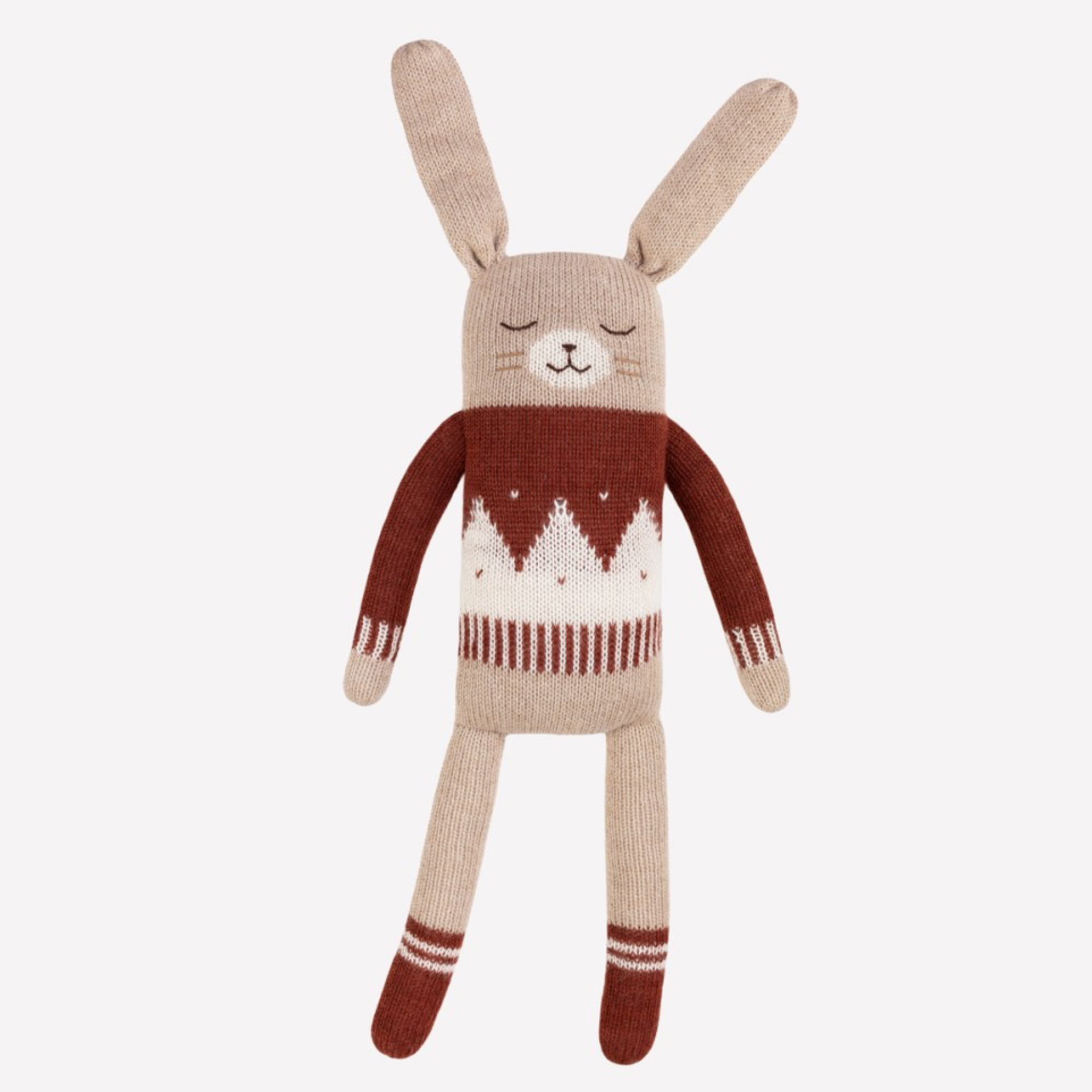 Large bunny | sienna jacquard sweater
