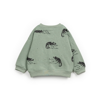 Sweatshirt mit Chamäleon-Print