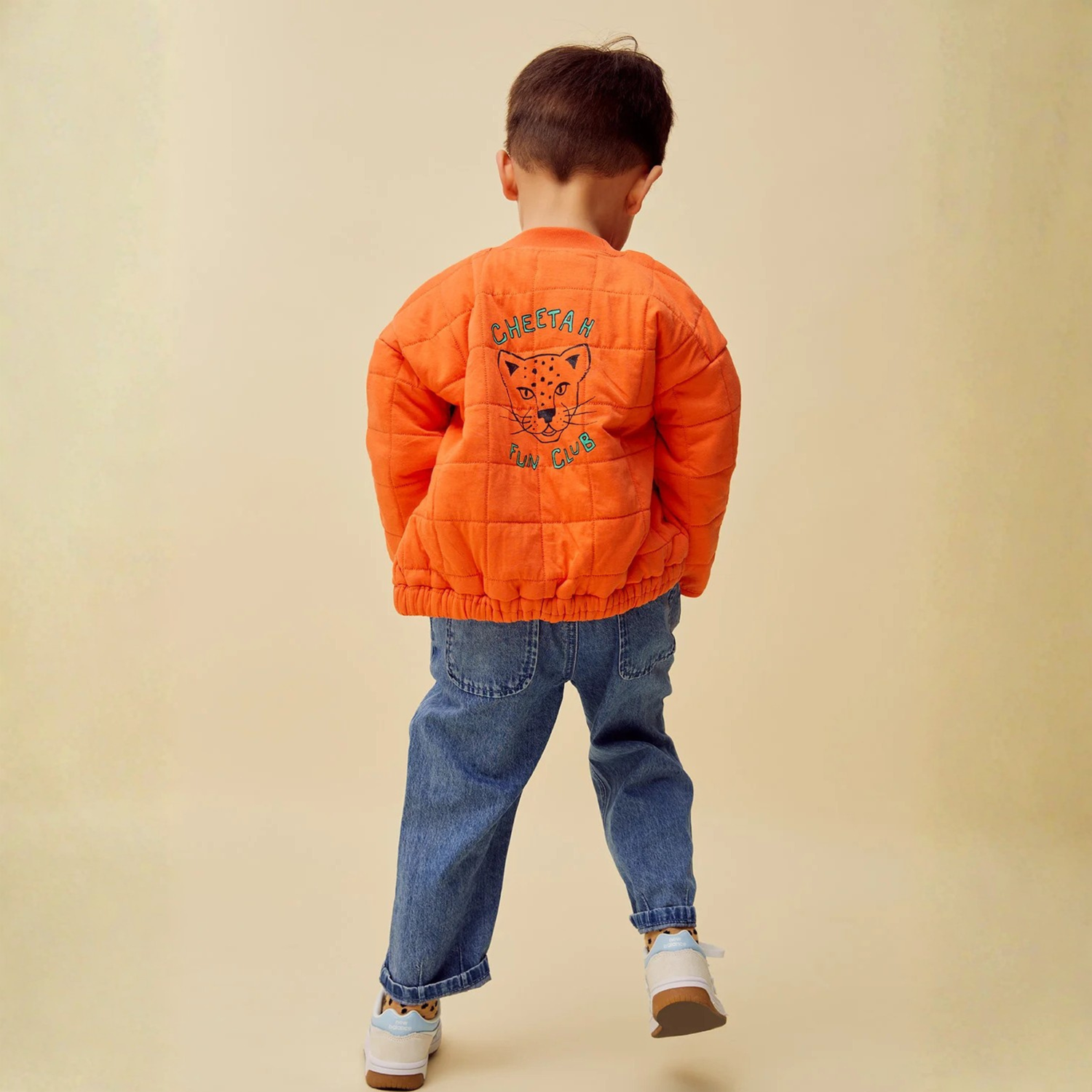 Gesteppte Kinderjacke „Cheetah“