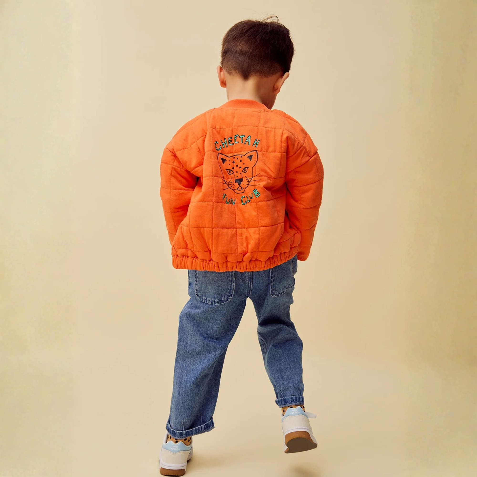 Gesteppte Kinderjacke „Cheetah“