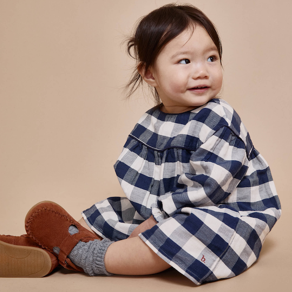 Baby Gingham Kleid | Karo