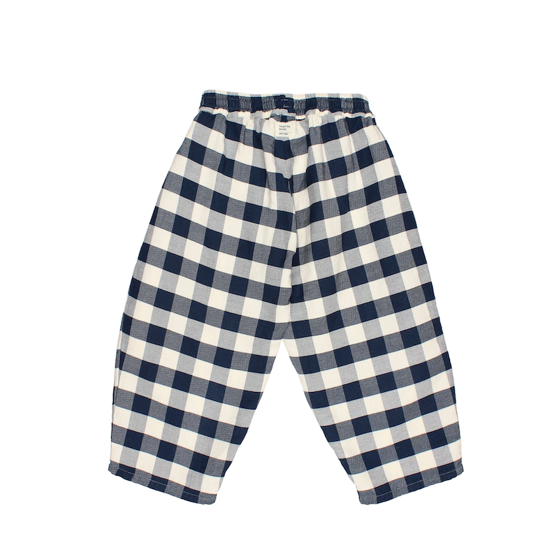 Gingham weite Karo-Hose