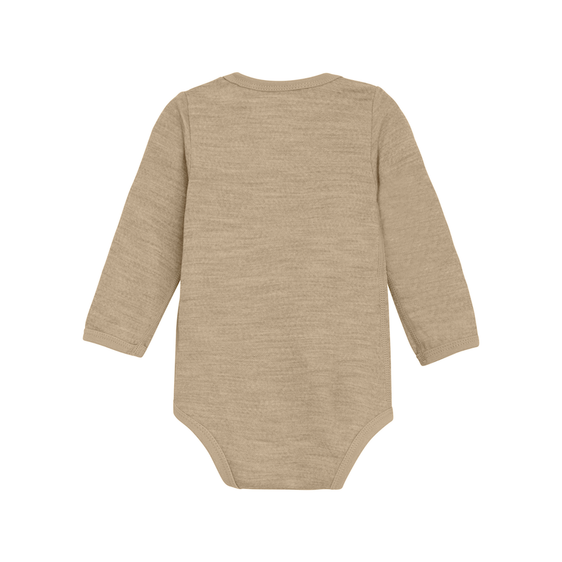 Langarm-Body – Savannah Tan | Wolle &amp; Viskose