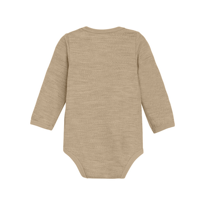 Langarm-Body – Savannah Tan | Wolle &amp; Viskose