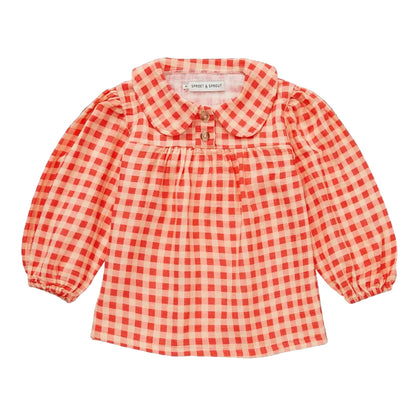 Bluse Karo – Baumwollmusselin