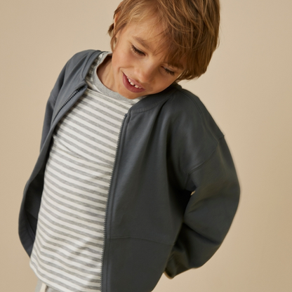 Bomber Sweater mit Reißverschluss