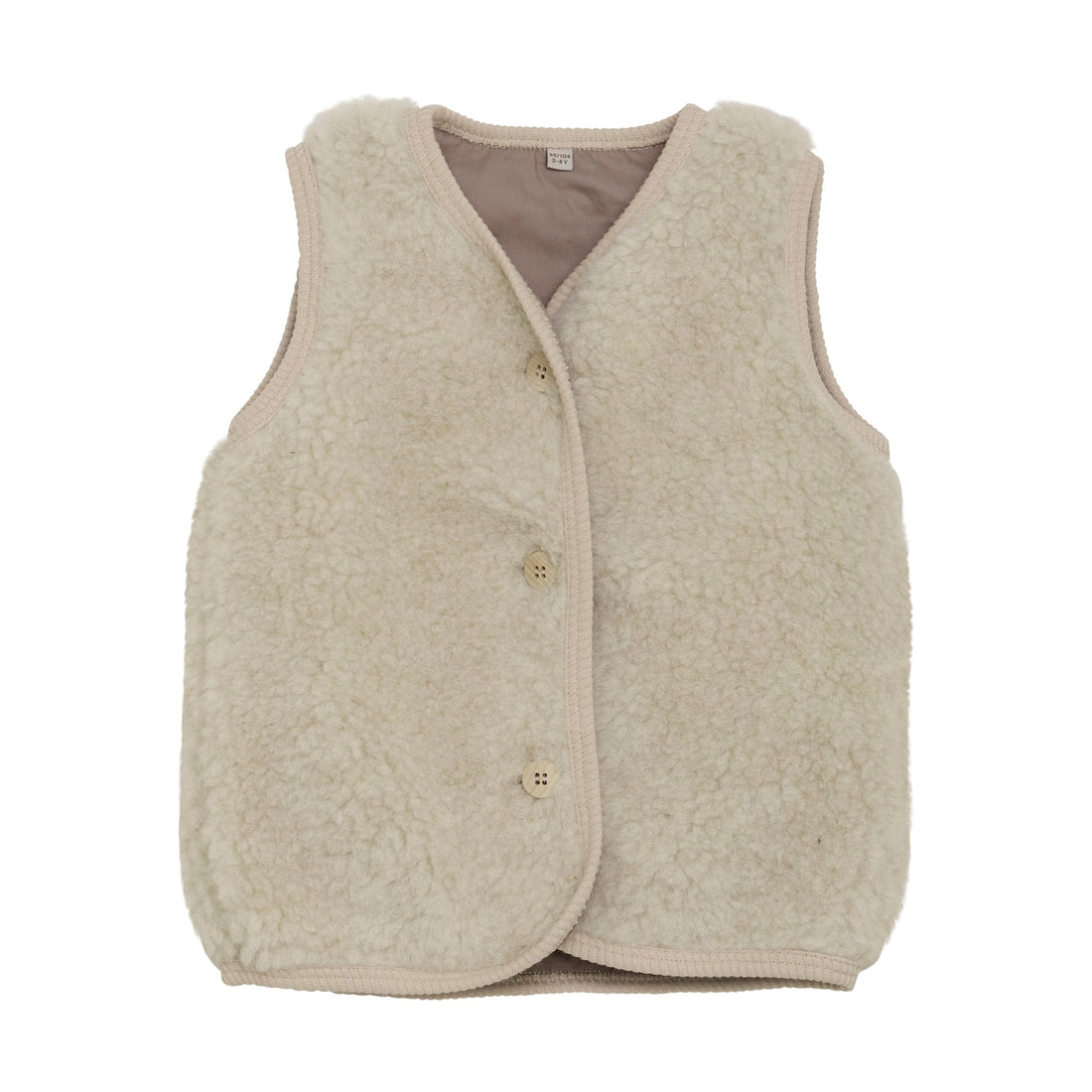 Weste aus Teddy-Merinowolle