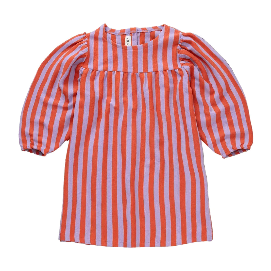 Kleid Poppy Stripe – Lavender &amp; Red