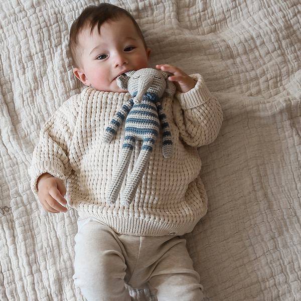 Häkelpuppe Ellie Elephant | striped raf