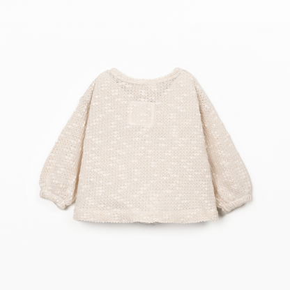 Weiche Strickjacke mit Kokosknöpfen