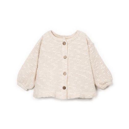 Weiche Strickjacke mit Kokosknöpfen