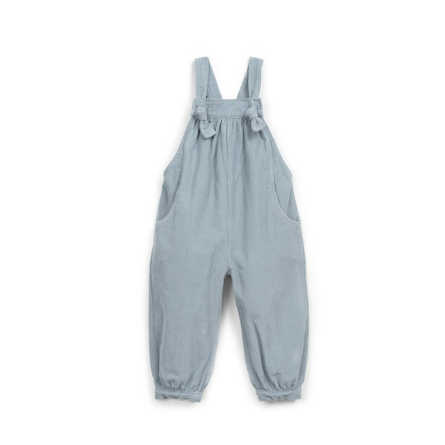 Cord-Latzhose | Geraffter Jumpsuit mit Balloneffekt
