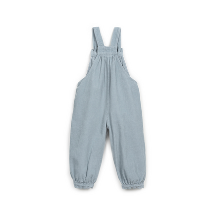 Cord-Latzhose | Geraffter Jumpsuit mit Balloneffekt