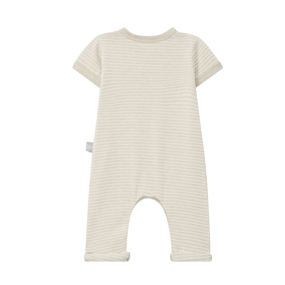 Gestreifter Jumpsuit aus Bio-Baumwolle