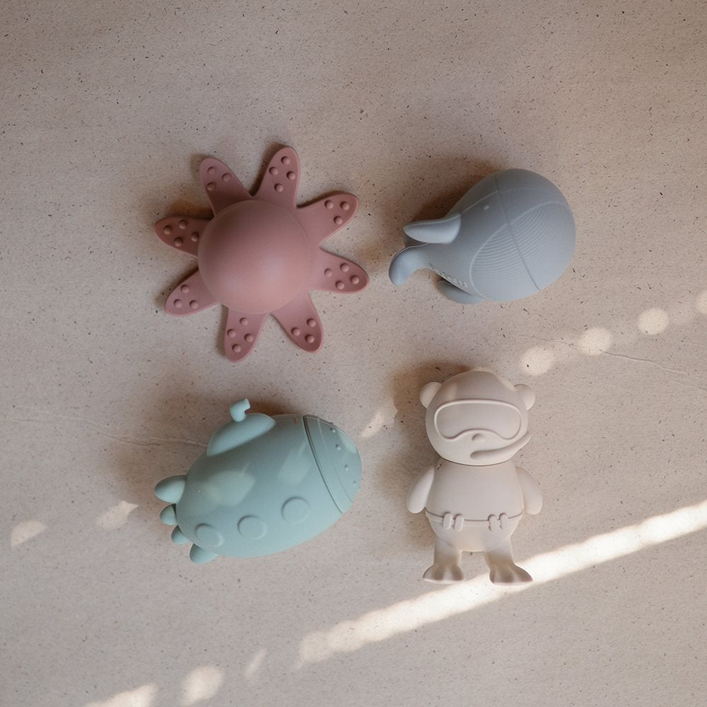 Mushie - Sealife Bath Play Set- 4 Pack